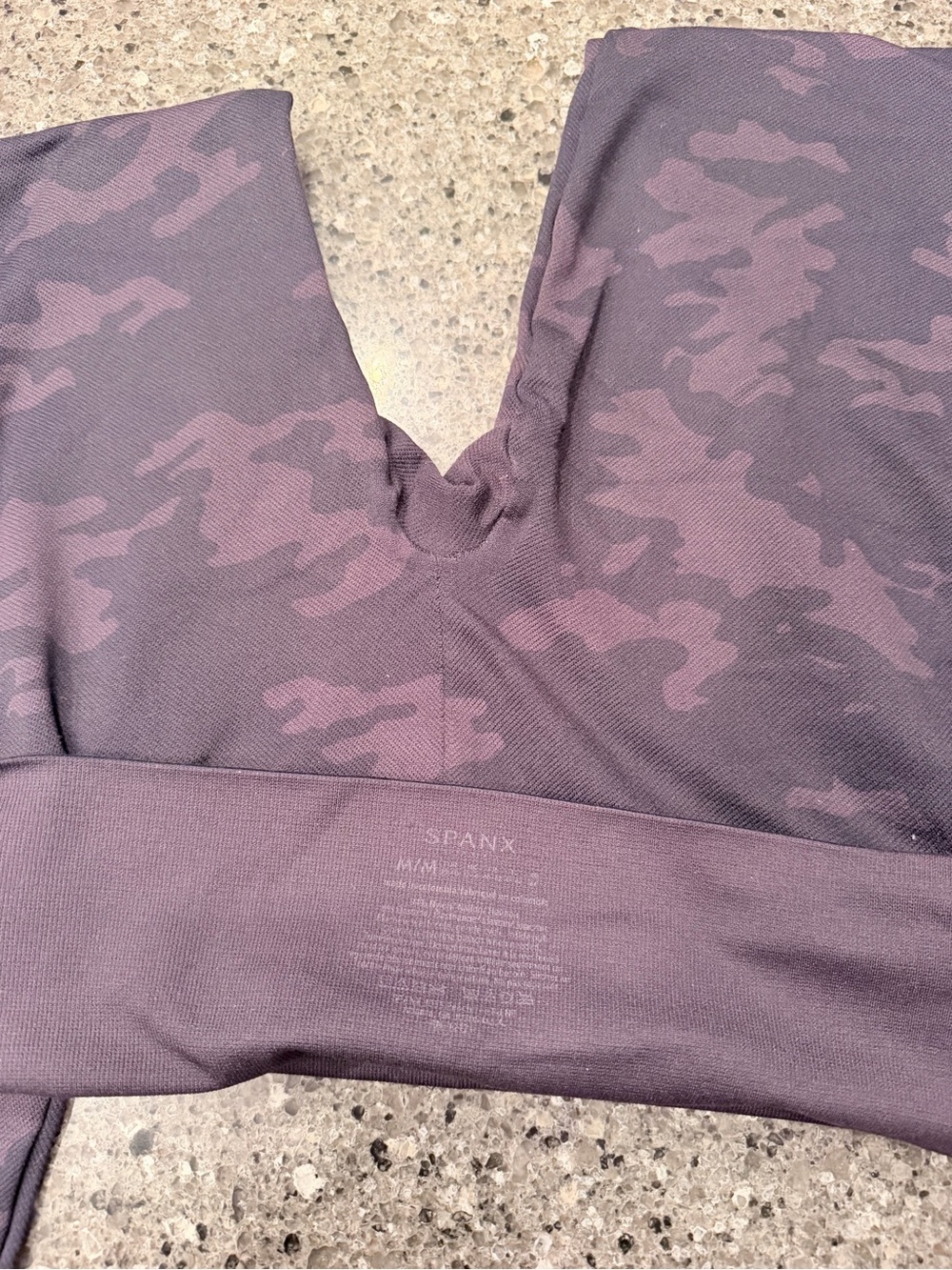SPANX black Camouflage leggings